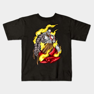 angry kratos Kids T-Shirt